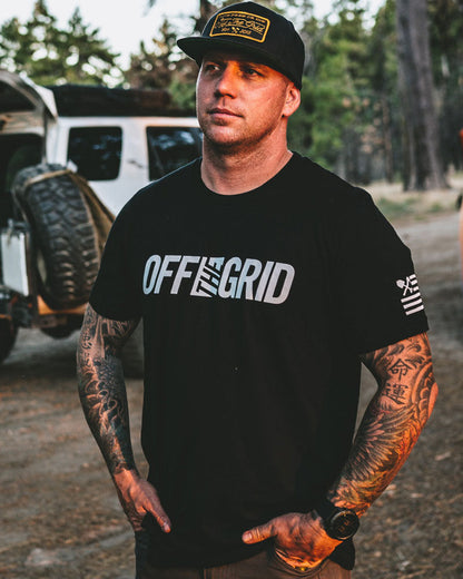 Off The Grid Solid Logo S/S Tee Shirt by Off The Grid Surplus