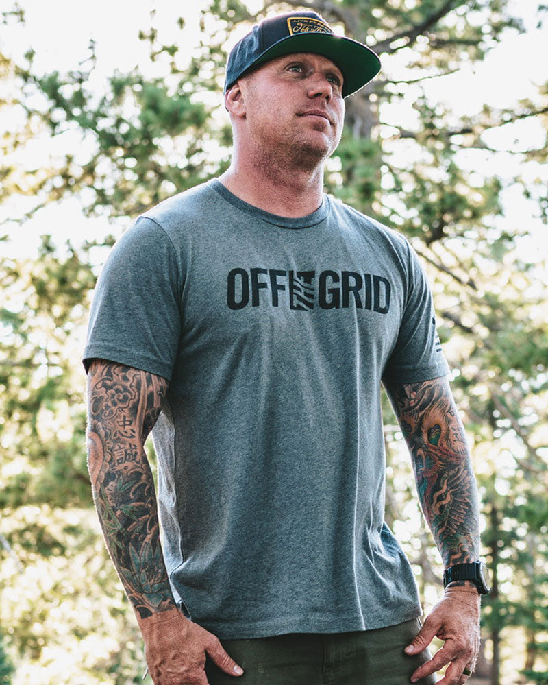 Off The Grid Solid Logo S/S Tee Shirt by Off The Grid Surplus