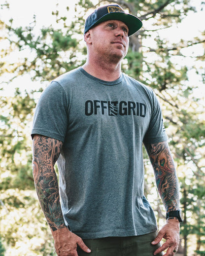 Off The Grid Solid Logo S/S Tee Shirt by Off The Grid Surplus