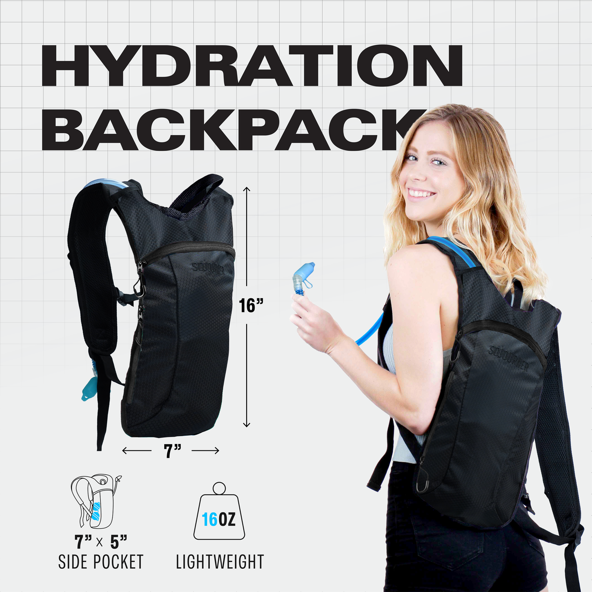 Hydration Pack Backpack (Small) by SoJourner