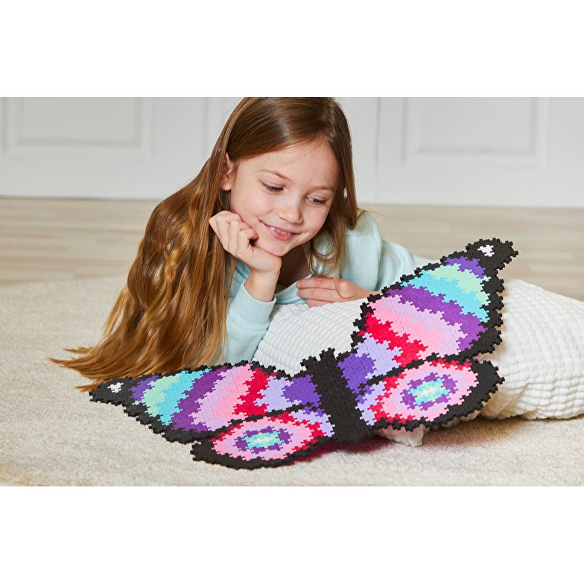 Plus Plus 800-Piece Butterfly Jigsaw Puzzle for Kids - Educational Toy for Creative Play and Problem-Solving Skills by Beauty Care Bag
