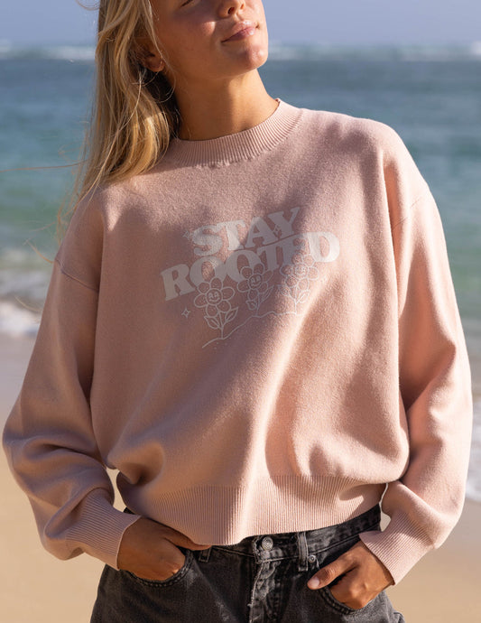 Stay Rooted Knit Sweater by Elevated Faith