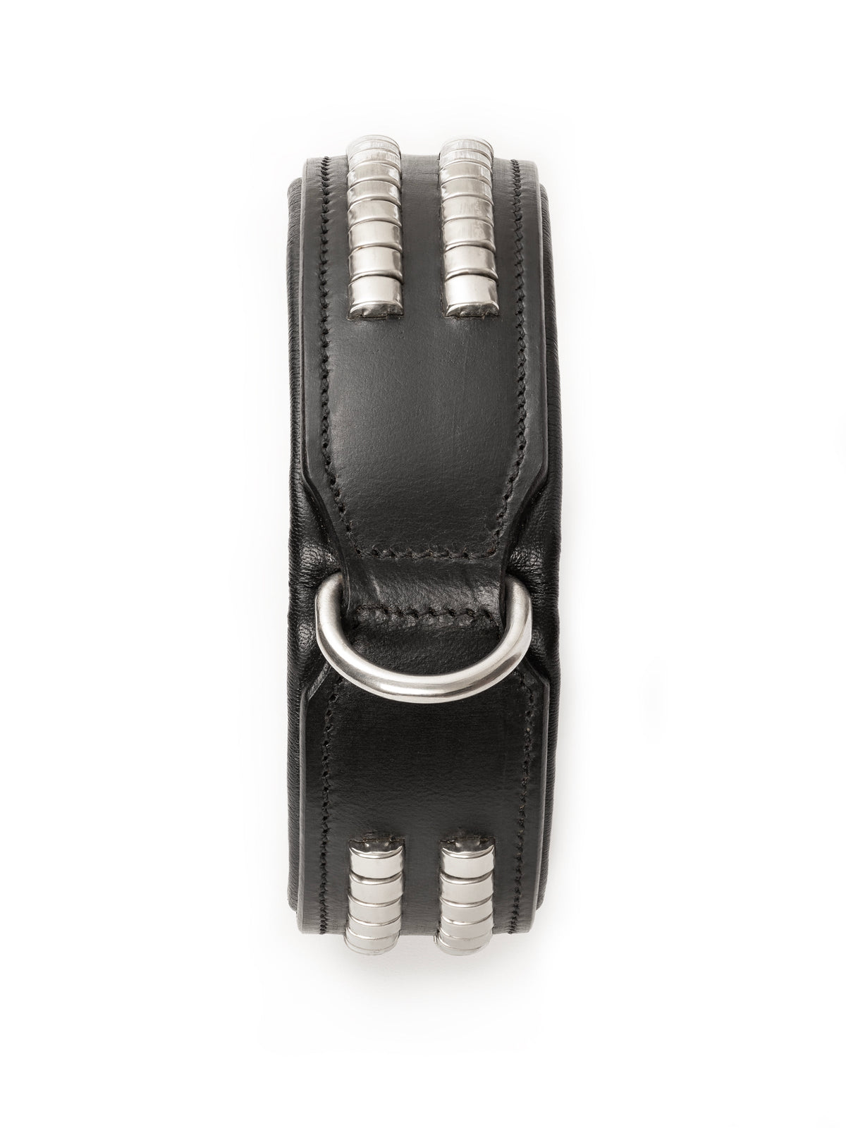 Leather Collar with Designer Studs by Classy Leather Bags