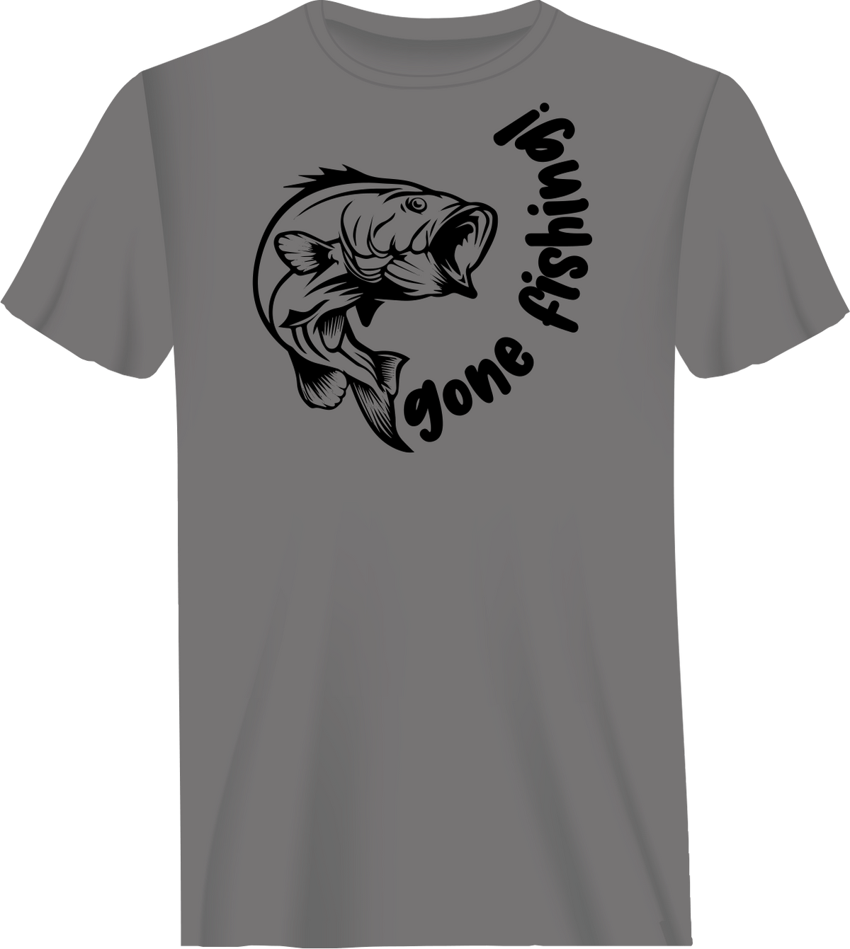 Gone Fishing v1 Man T-Shirt by Outdoorzees