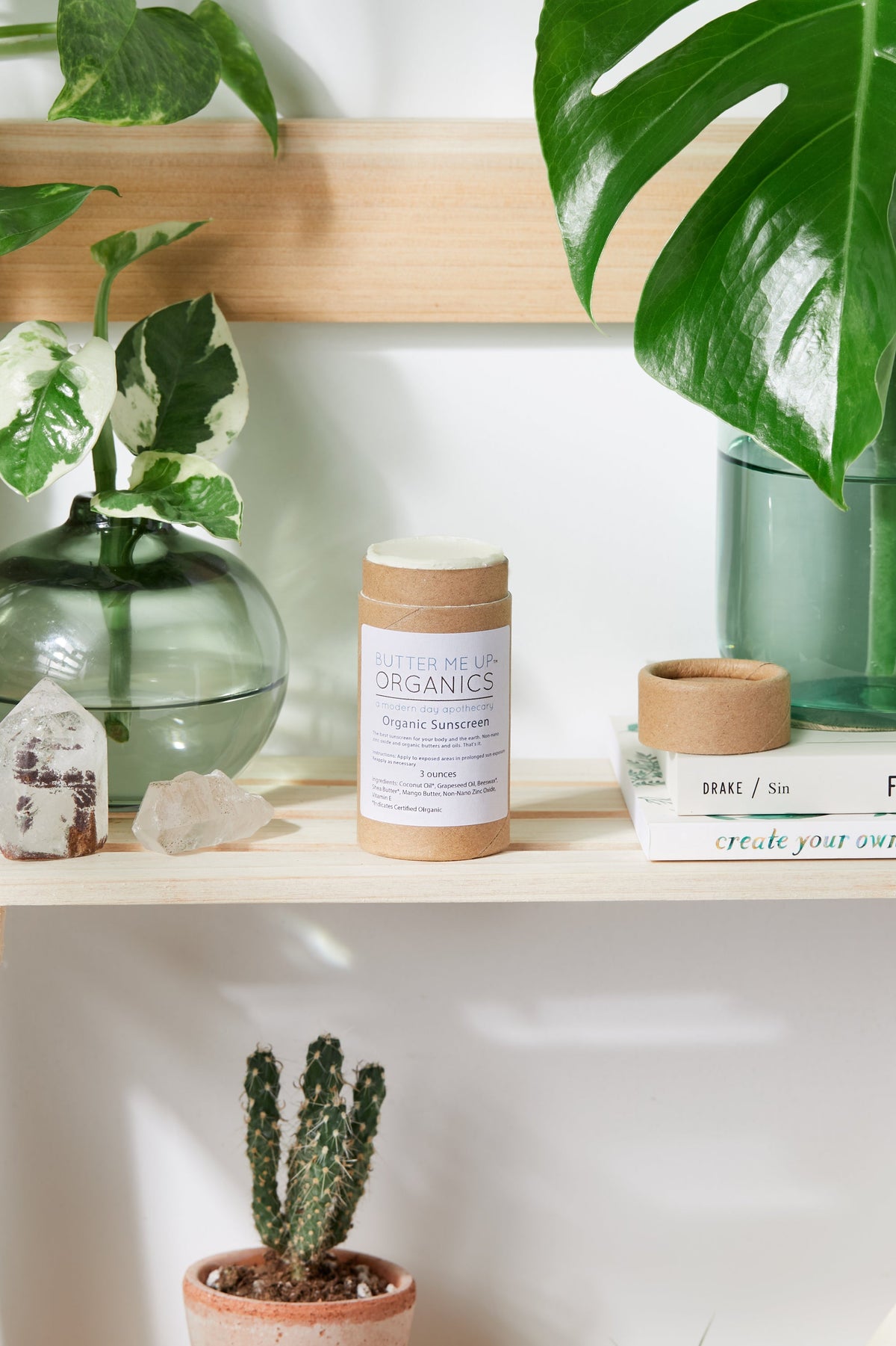 Natural Organic Suns Block/ Safe Protection/ Non-Nano Zinc Oxide / by White Smokey