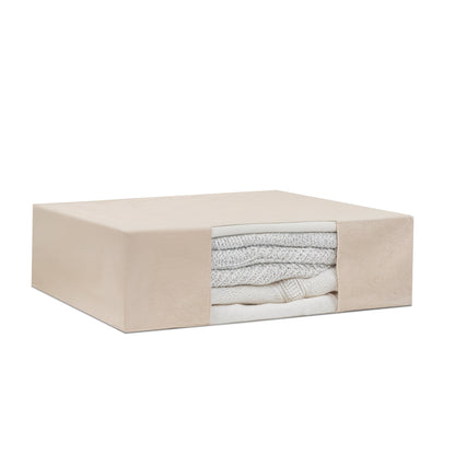 Breathable cotton canvas cashmere storage bags for sweaters