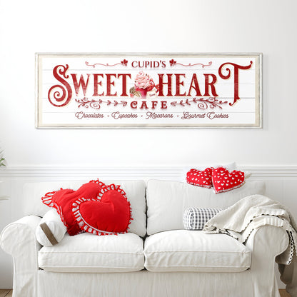 Sweetheart Cafe Sign by Tailored Canvases