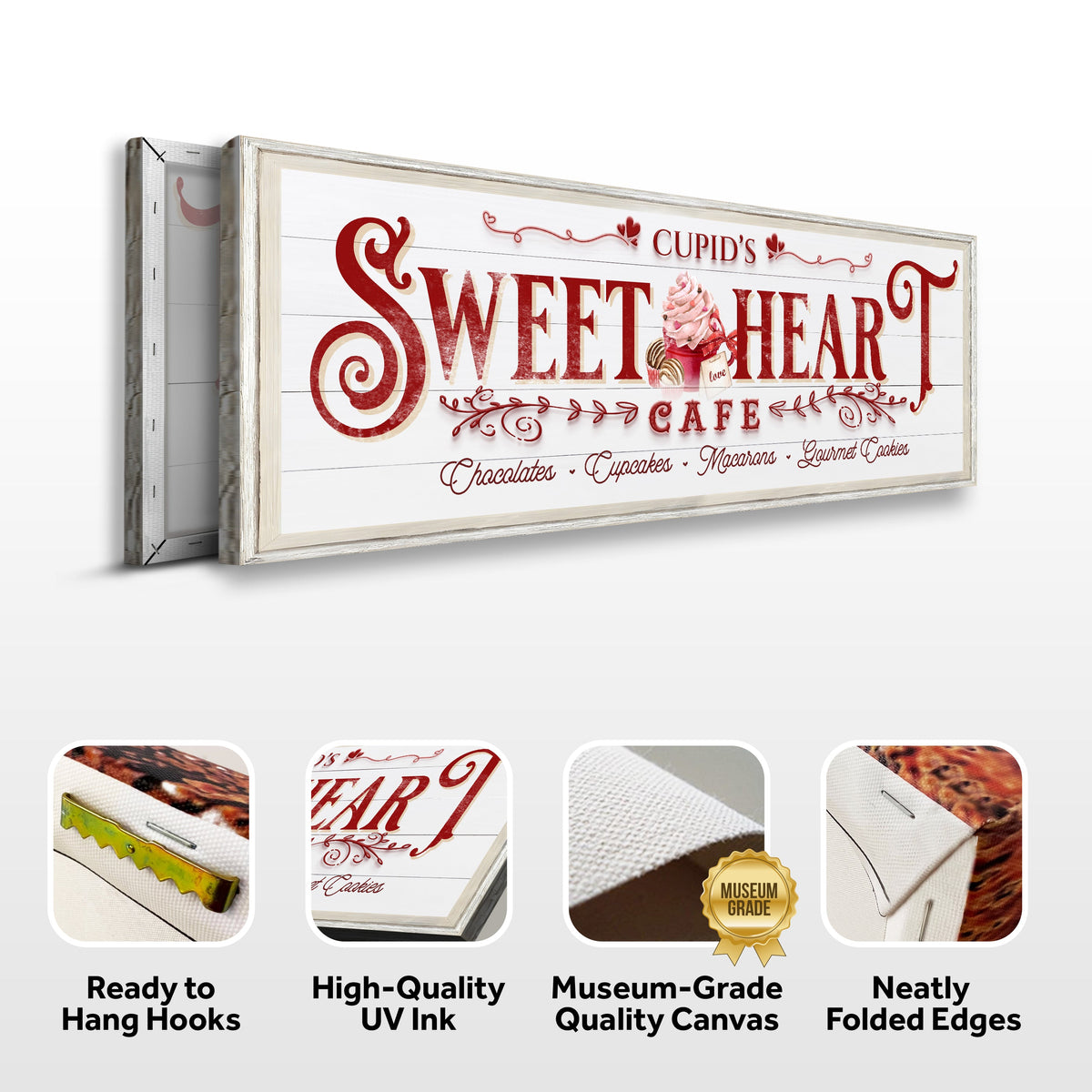 Sweetheart Cafe Sign by Tailored Canvases