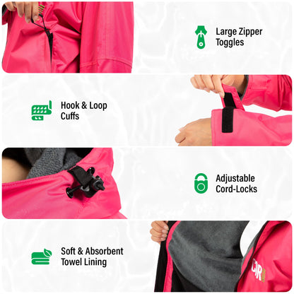 Waterproof Swim Parka (Red) by COR Surf