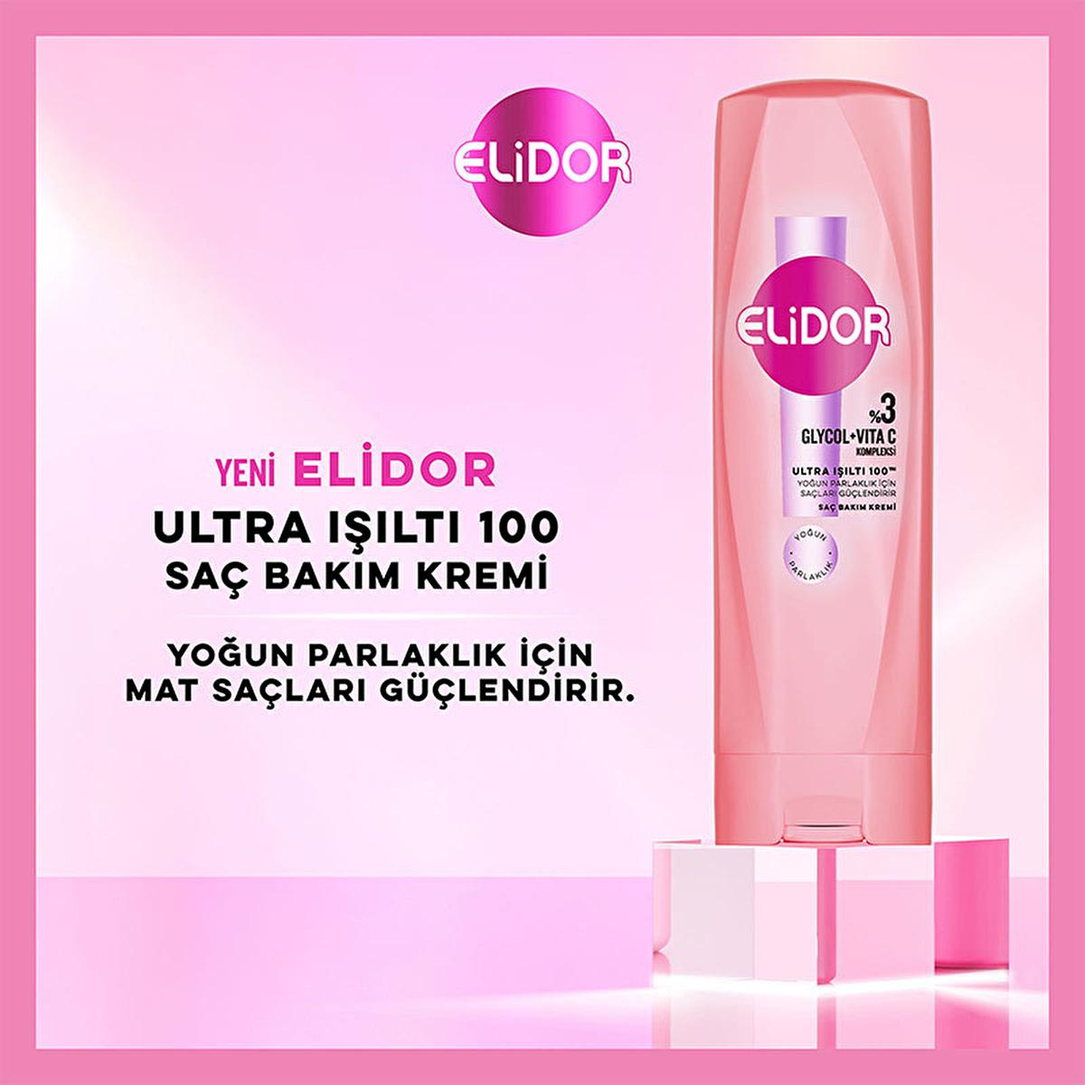 Elidor Ultra Işıltı 100 Hair Care Cream - Intense Shine & Nourishment for Damaged Hair by Beauty Care Bag