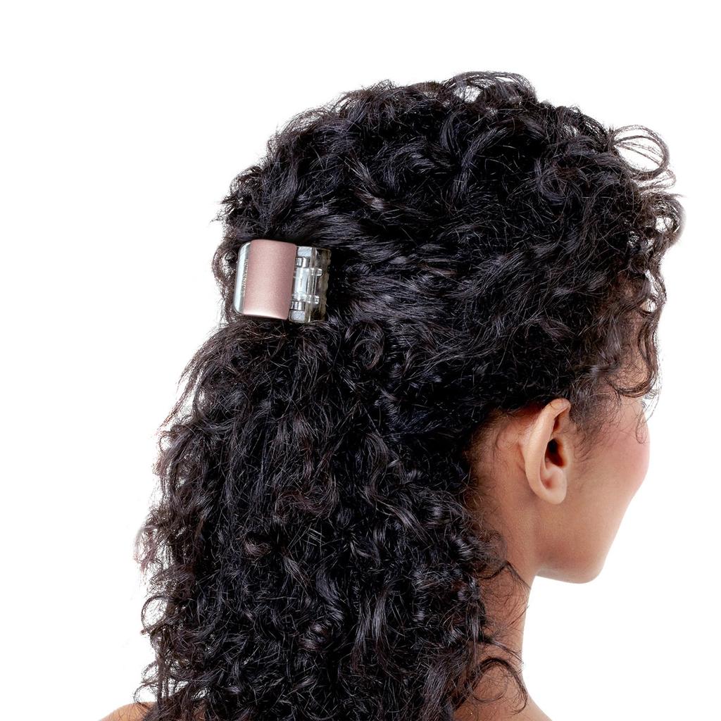 Linziclip Midi Pearl-Look White Hair Claw Clip for Secure Hold by Beauty Care Bag