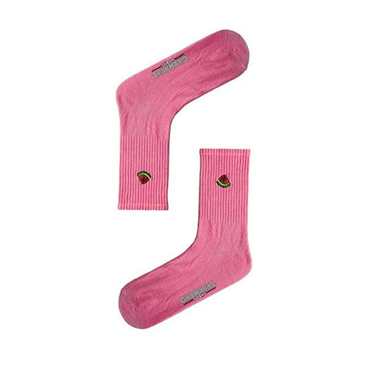 Carnaval Socks - 5 Pairs of Comfortable Fruit Design Cotton Socks for Casual Wear by Beauty Care Bag