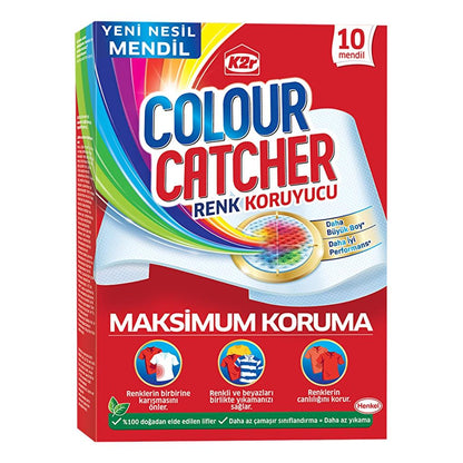K2R Color Catcher Sheets for Vibrant Laundry 10 Count by Beauty Care Bag