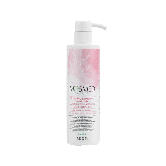 Moos Liquid Cleanser for Sensitive Skin with Glycerin and Chamomile - Soothing, Gentle, 13.53 fl oz by Beauty Care Bag