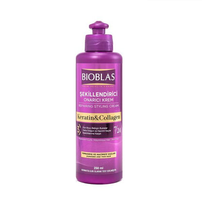 Bioblas Repair & Styling Hair Cream: Restore, Strengthen, and Shine Ð Leave-In Treatment for Damaged Hair & Breakage Prevention by Beauty Care Bag