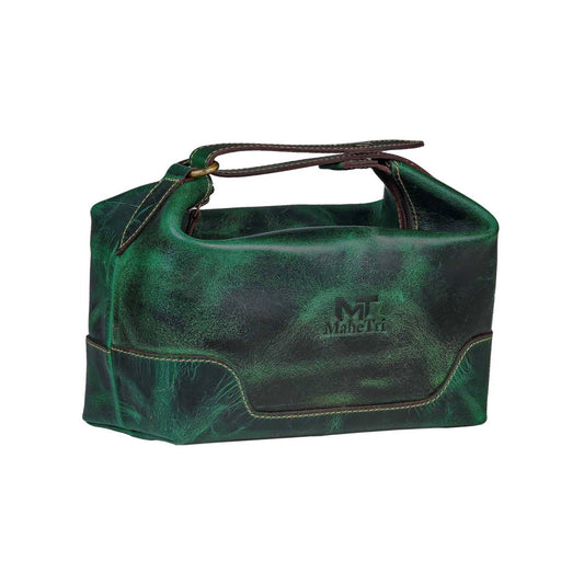 MaheTri Emerald Toiletry by Classy Leather Bags