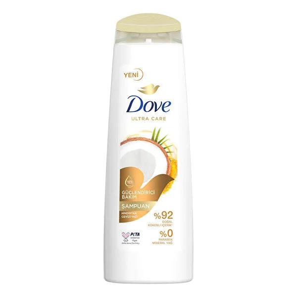 Dove Natural Coconut Oil Shampoo for Weak Hair - 13.53 fl oz, Vegan, Cruelty-Free, Recyclable Packaging by Beauty Care Bag