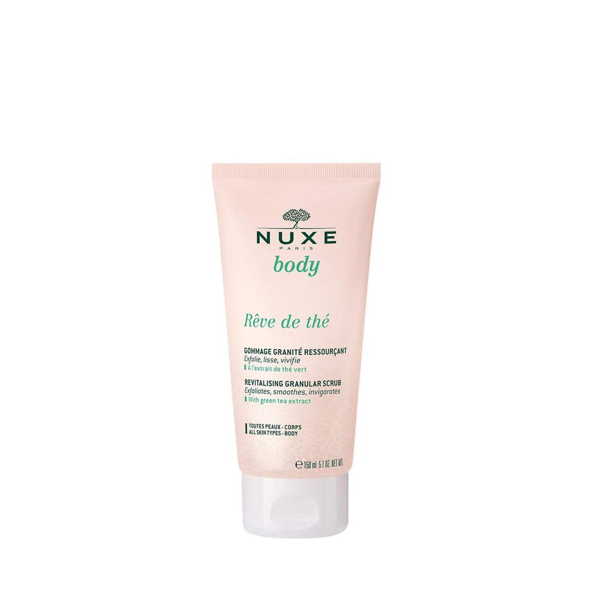 Nuxe Body Reve De The Body Scrub 150ml - Exfoliating & Nourishing Skin Care for Smoother Texture by Beauty Care Bag