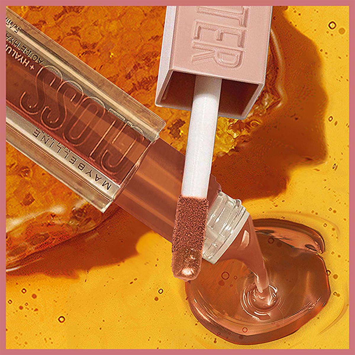 Maybelline Lifter Gloss: Honey’d Nude Lip Gloss with Hyaluronic Acid for Hydrated, Fuller-Looking Lips - High Shine, Non-Sticky Formula by Beauty Care Bag