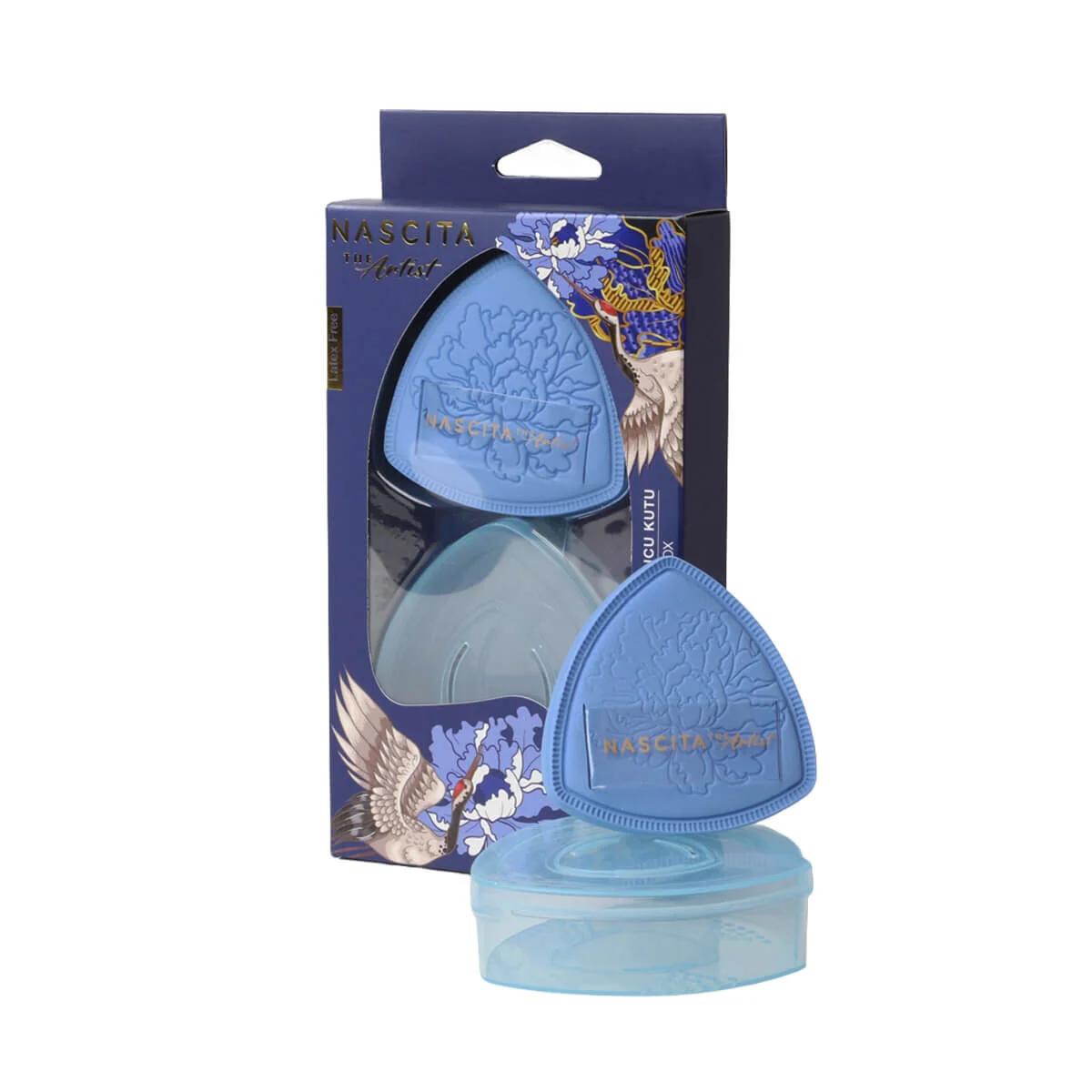 Nascita The Artist Latex Free Makeup Sponge Blue 1 Count by Beauty Care Bag