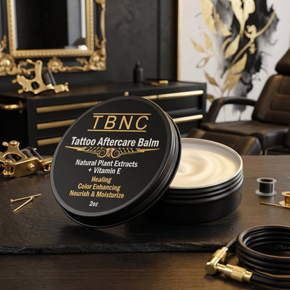 Tattoo aftercare balm with natural ingredients