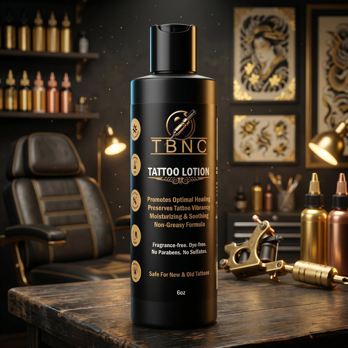 Unscented tattoo aftercare lotion