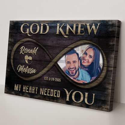 God Knew Couple Sign II by Tailored Canvases