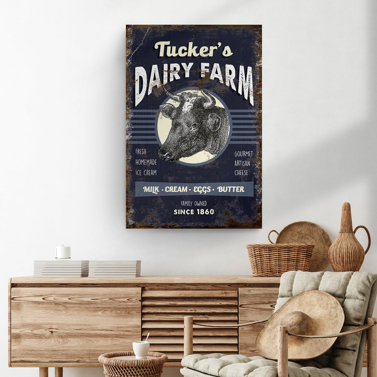 Dairy Farm Sign by Tailored Canvases