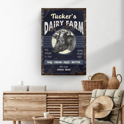 Dairy Farm Sign by Tailored Canvases