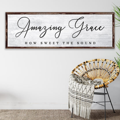 Amazing Grace How Sweet The Sound Sign by Tailored Canvases