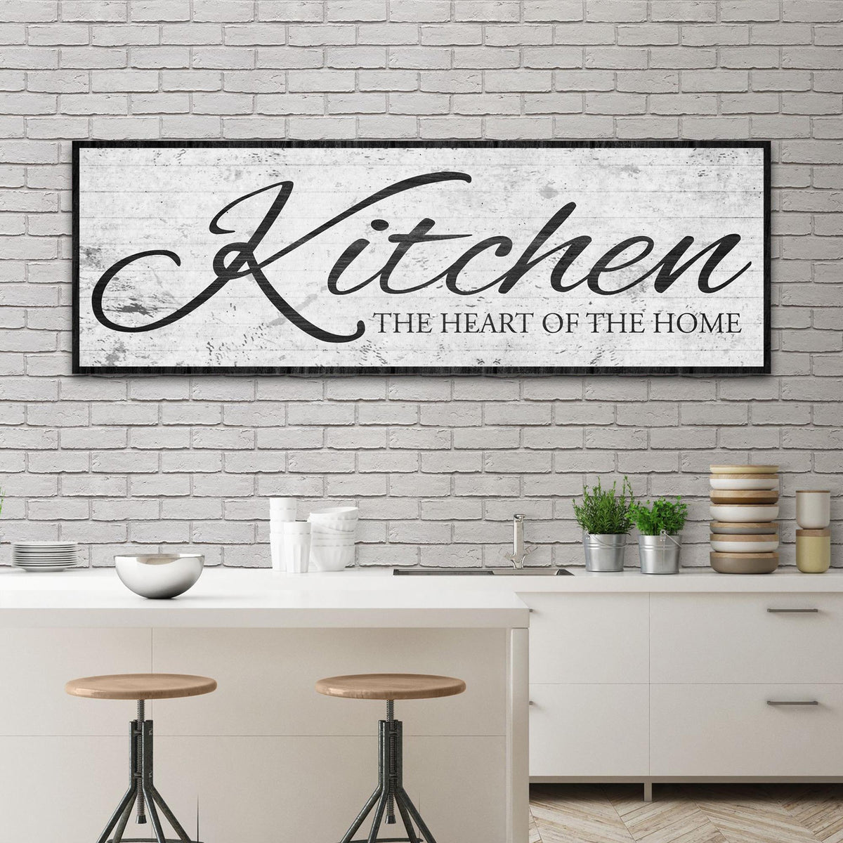 Kitchen Is The Heart Of The Home Sign II by Tailored Canvases