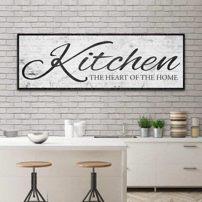Kitchen Is The Heart Of The Home Sign II by Tailored Canvases