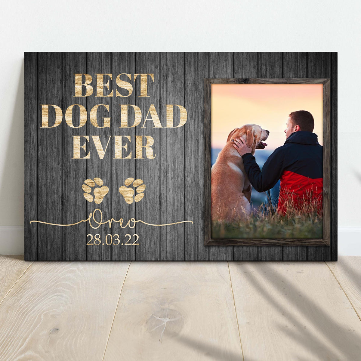 Best Dog Dad Ever Sign II by Tailored Canvases