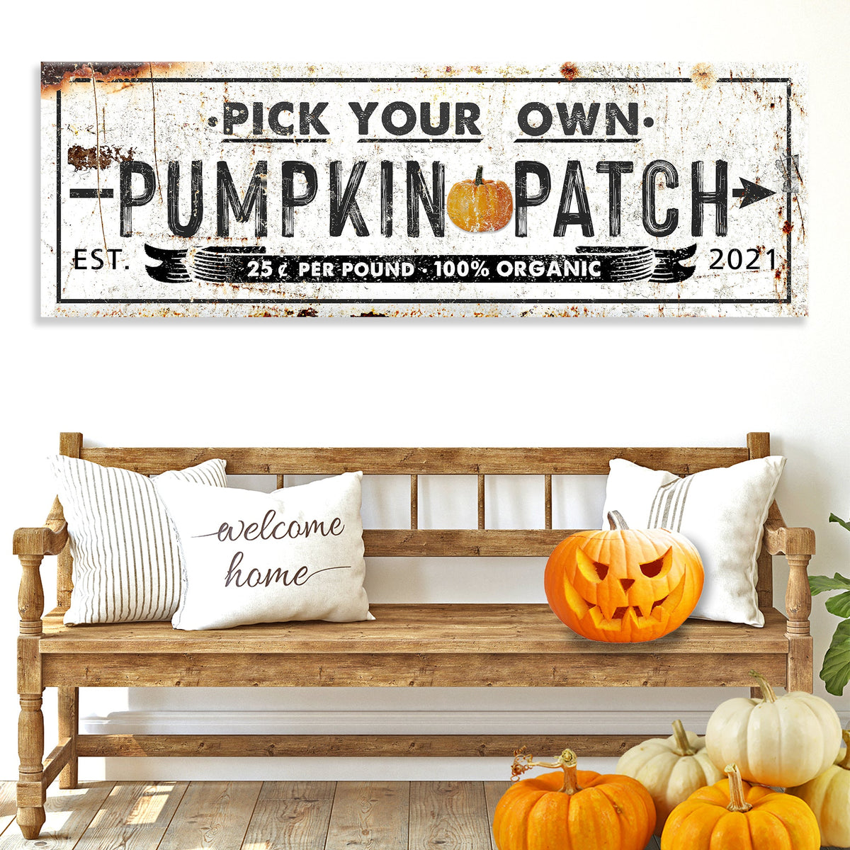 Pick Your Own Pumpkin Patch Sign by Tailored Canvases