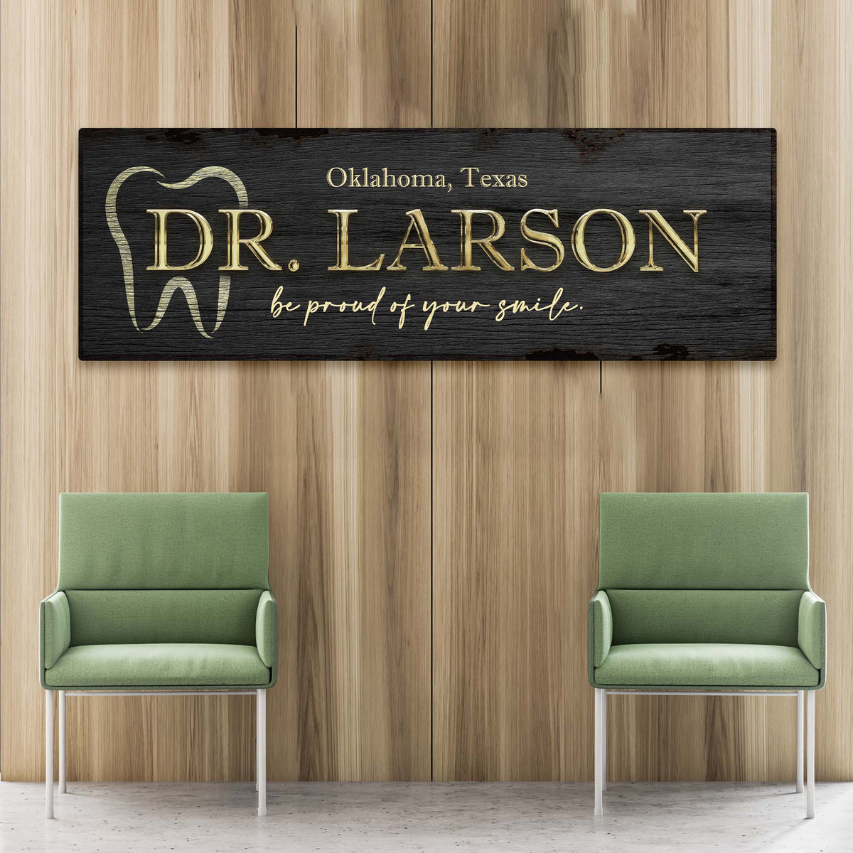 Dentist Name Sign by Tailored Canvases