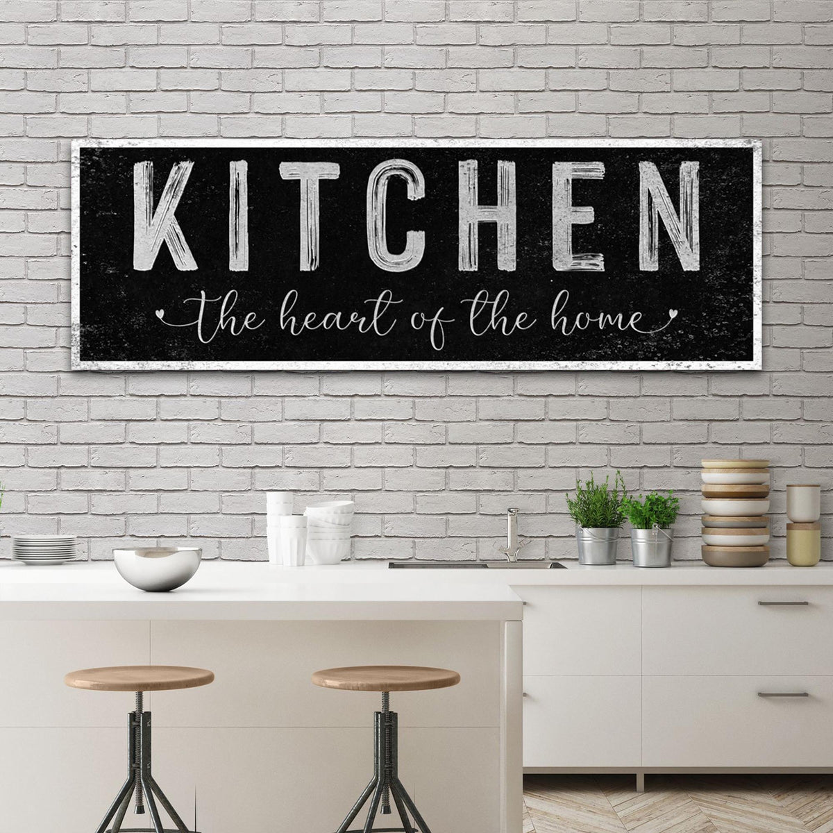 Kitchen Is The Heart Of The Home Sign III by Tailored Canvases