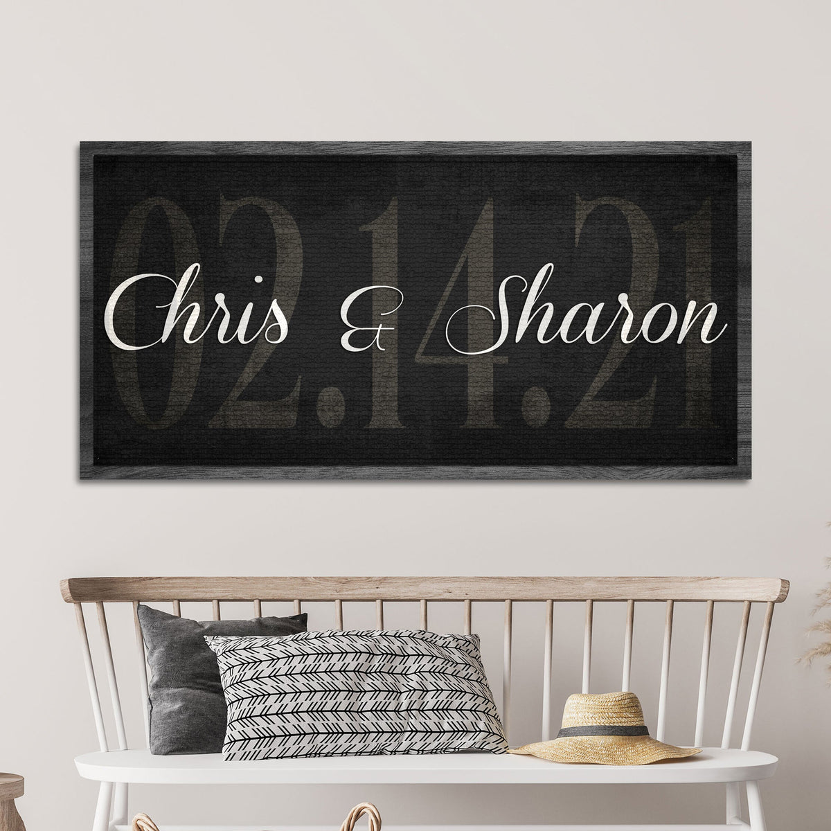 Wedding Date Sign by Tailored Canvases