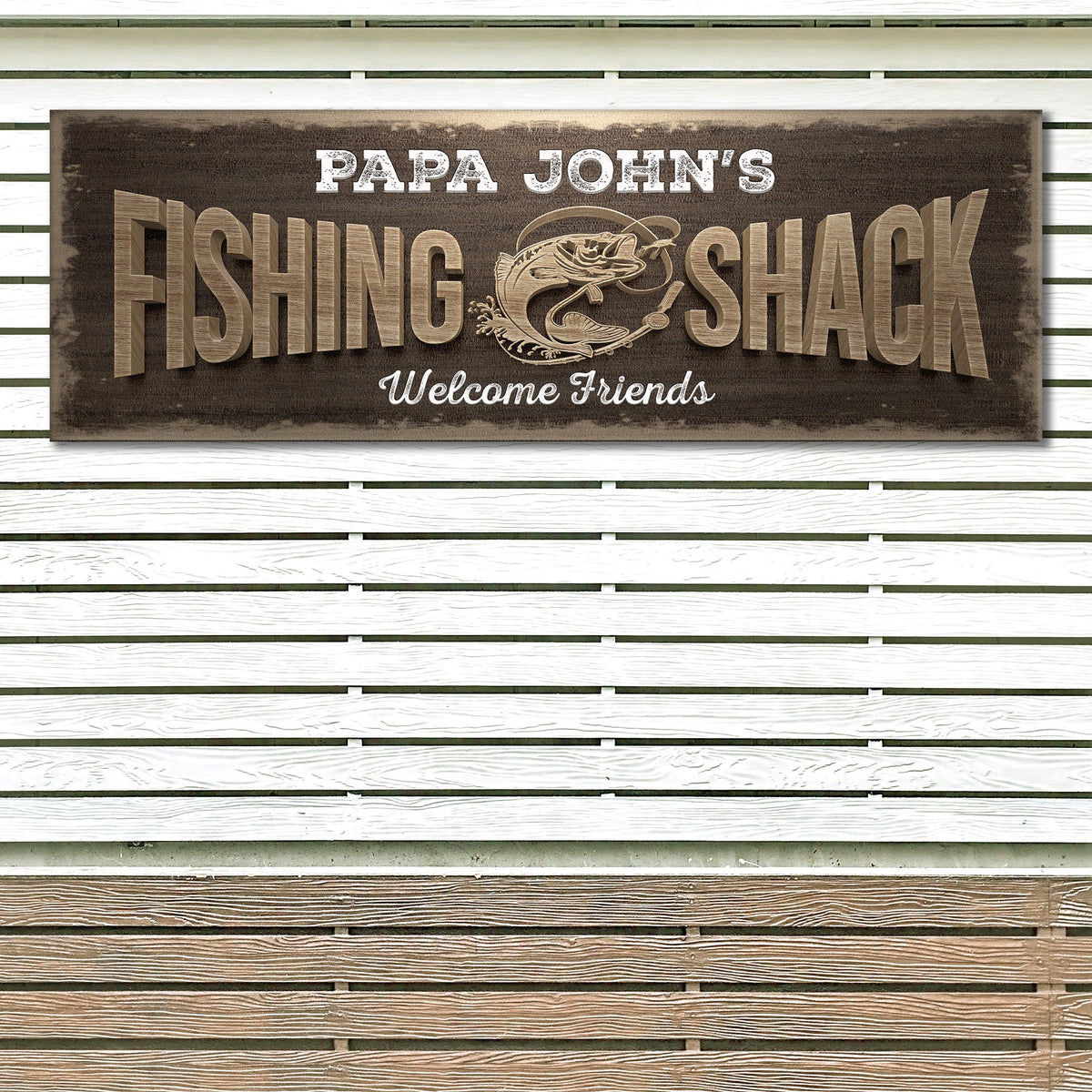 Fishing Shack Sign II by Tailored Canvases