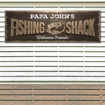 Fishing Shack Sign II by Tailored Canvases