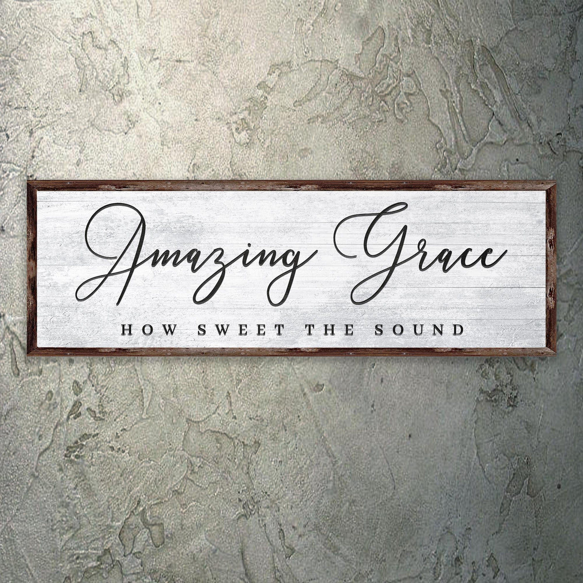 Amazing Grace How Sweet The Sound Sign by Tailored Canvases