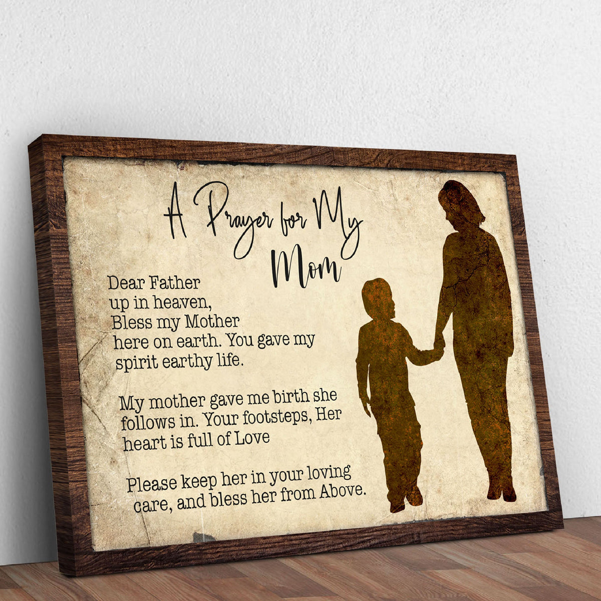 A Prayer For My Mom Mother's Day Gift Sign by Tailored Canvases