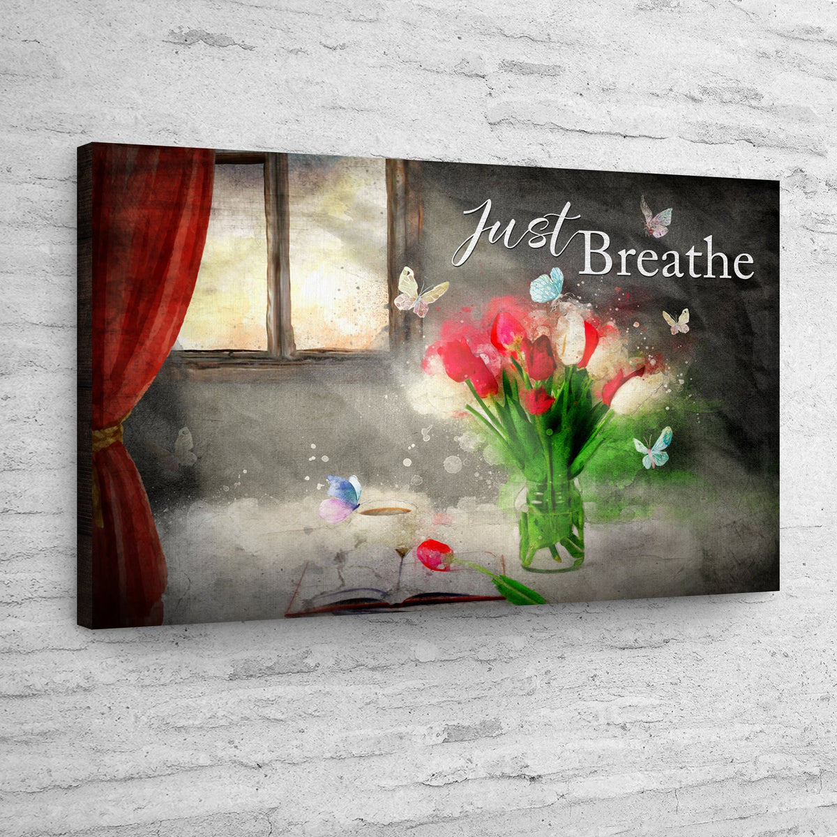 Just Breathe Sign VI by Tailored Canvases