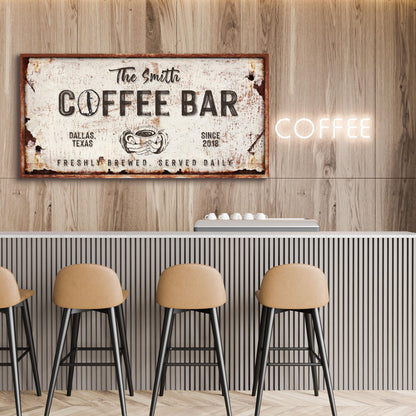 Coffee Bar Sign IV by Tailored Canvases