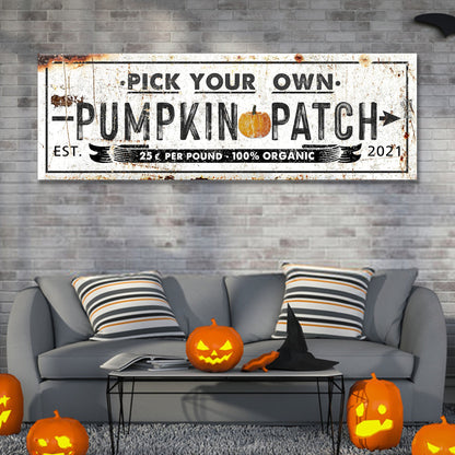 Pick Your Own Pumpkin Patch Sign by Tailored Canvases