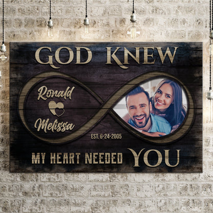 God Knew Couple Sign II by Tailored Canvases