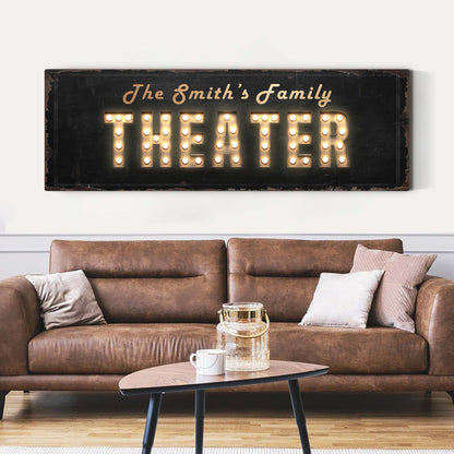 Theater Sign by Tailored Canvases