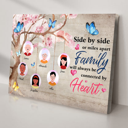 Family Will Always Be Connected By Heart Sign II by Tailored Canvases