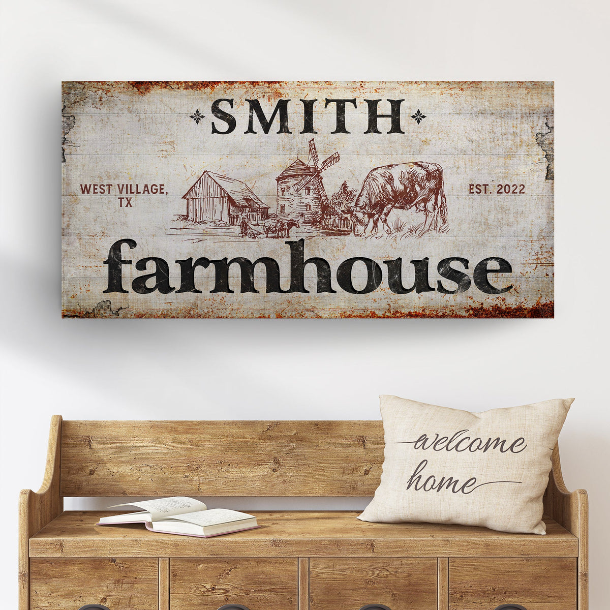 Family Farmhouse Sign II by Tailored Canvases