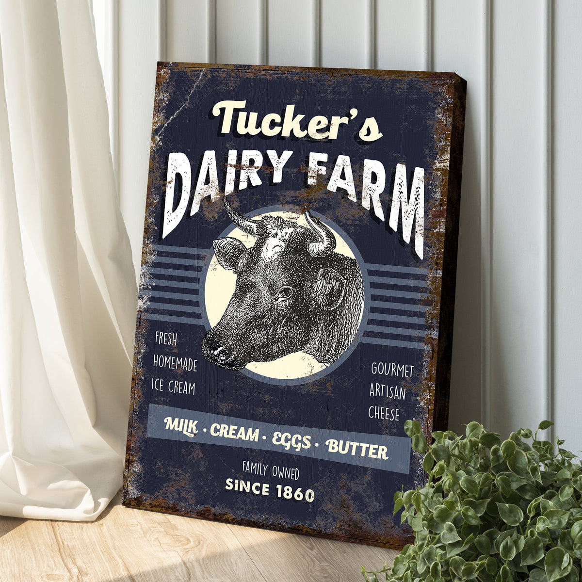 Dairy Farm Sign by Tailored Canvases