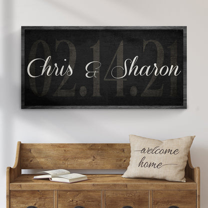 Wedding Date Sign by Tailored Canvases